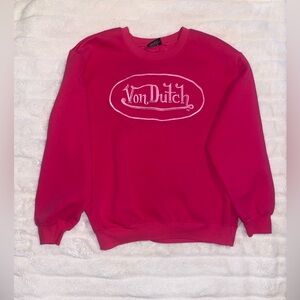 Von Dutch Vibrant Pink Crewneck